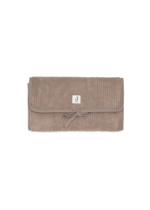 Jollein Jollein Verschoningsmat met Opbergvakken Cloudy Rib - Milky Coffee