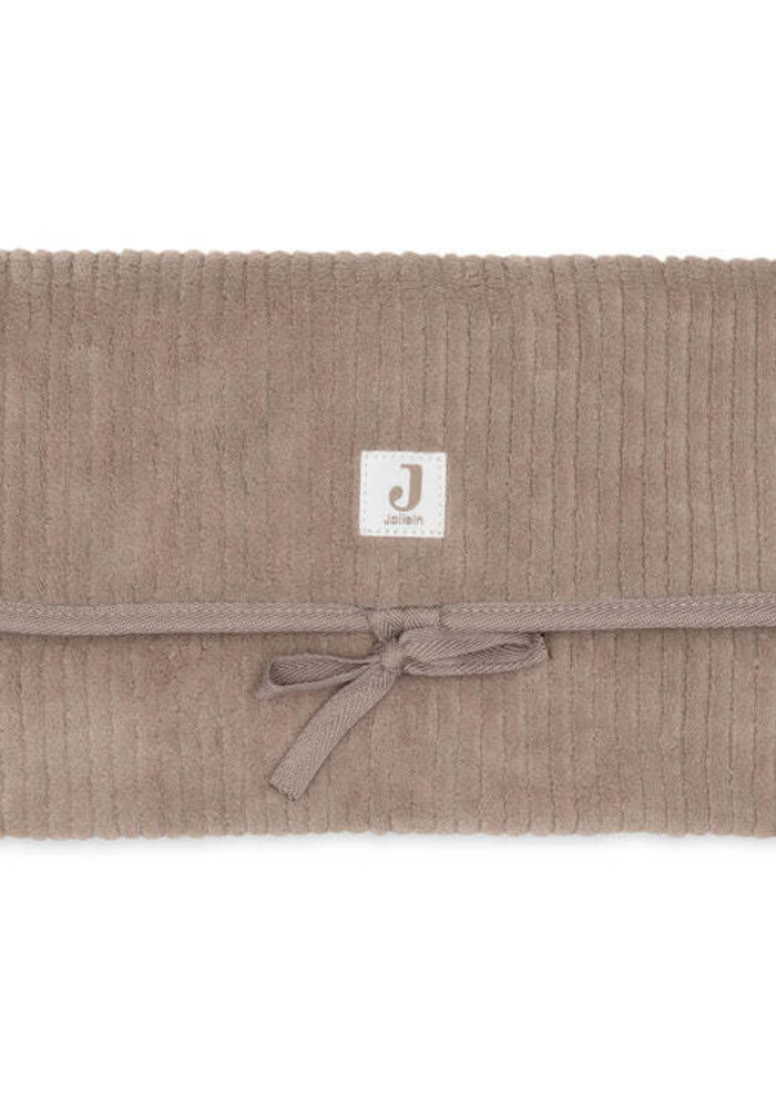 Jollein Verschoningsmat met Opbergvakken Cloudy Rib - Milky Coffee