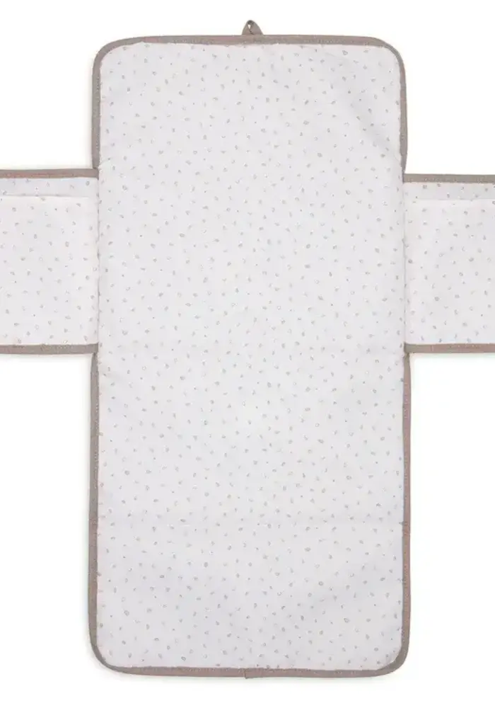 Jollein Verschoningsmat met Opbergvakken Cloudy Rib - Milky Coffee