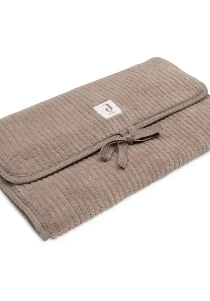 Jollein Verschoningsmat met Opbergvakken Cloudy Rib - Milky Coffee