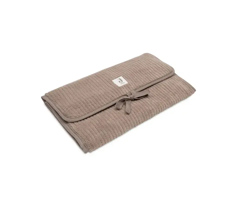 Jollein Verschoningsmat met Opbergvakken Cloudy Rib - Milky Coffee