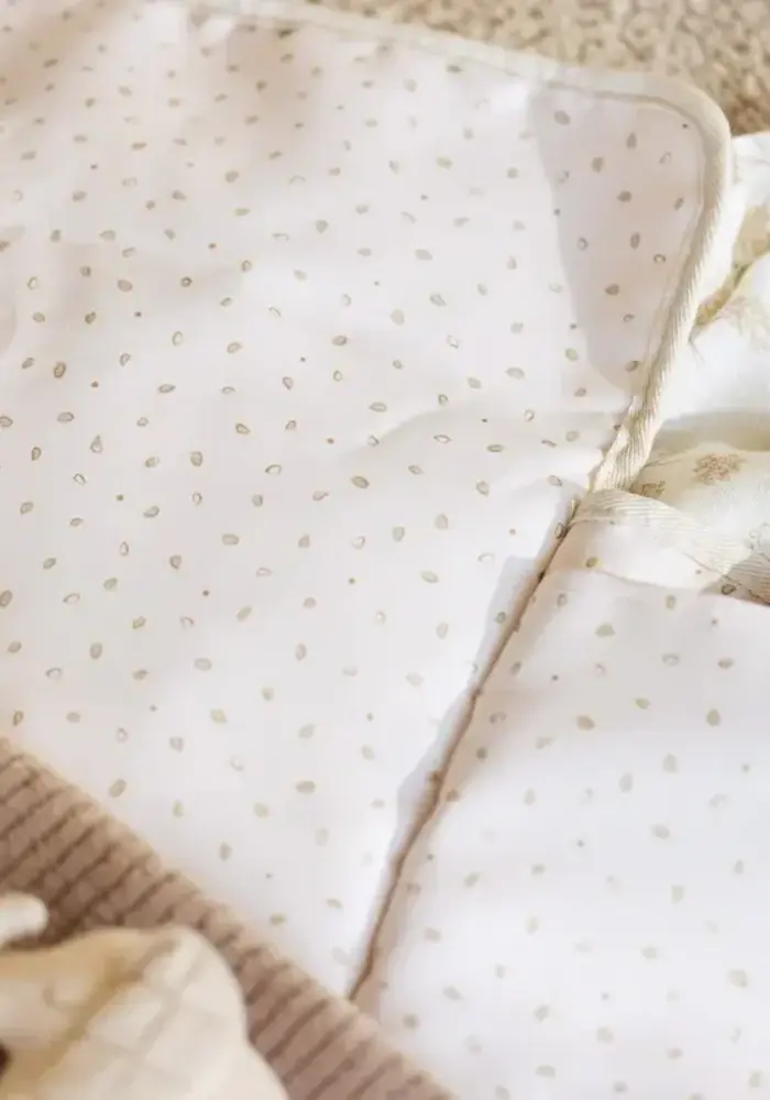 Jollein Verschoningsmat met Opbergvakken Cloudy Rib - Milky Coffee