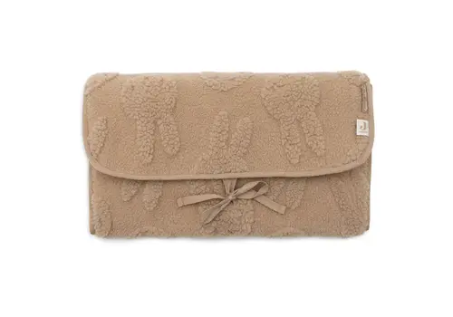Jollein Jollein Verschoningsmat met Opbergvak Miffy Jacquard Teddy - Biscuit