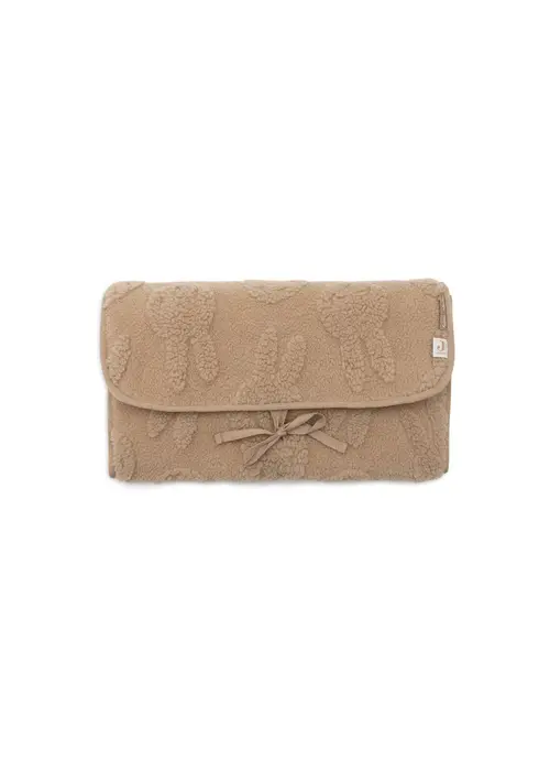 Jollein Jollein Verschoningsmat met Opbergvak Miffy Jacquard Teddy - Biscuit