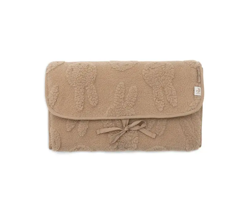 Jollein Verschoningsmat met Opbergvak Miffy Jacquard Teddy - Biscuit