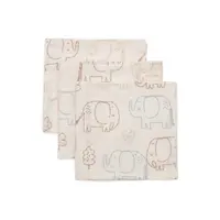 Jollein Hydrofiel Monddoekje 31x31cm - Elephant Tales - 3 Stuks