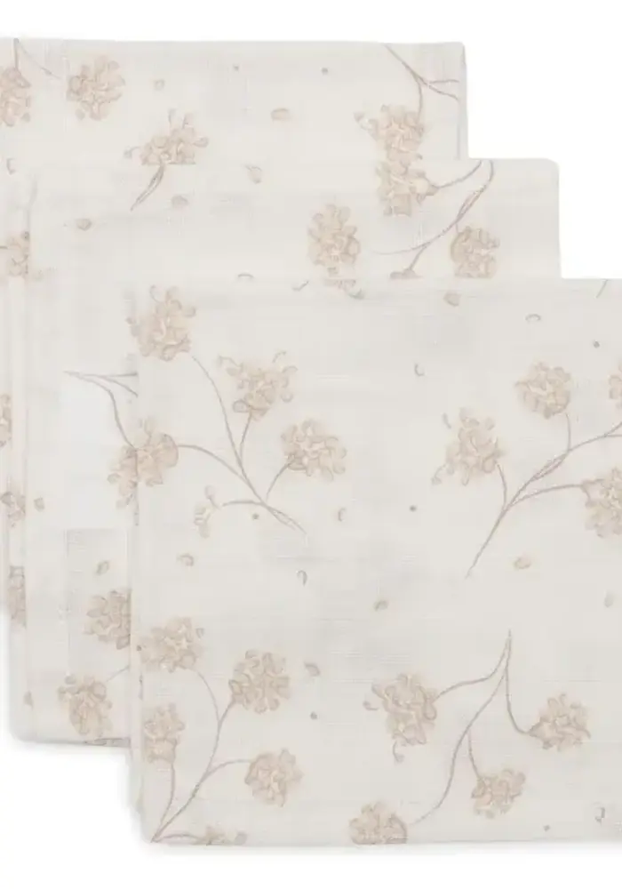 Jollein Hydrofiel Monddoekje 31x31cm - Leafy Dreams - 3 Stuks