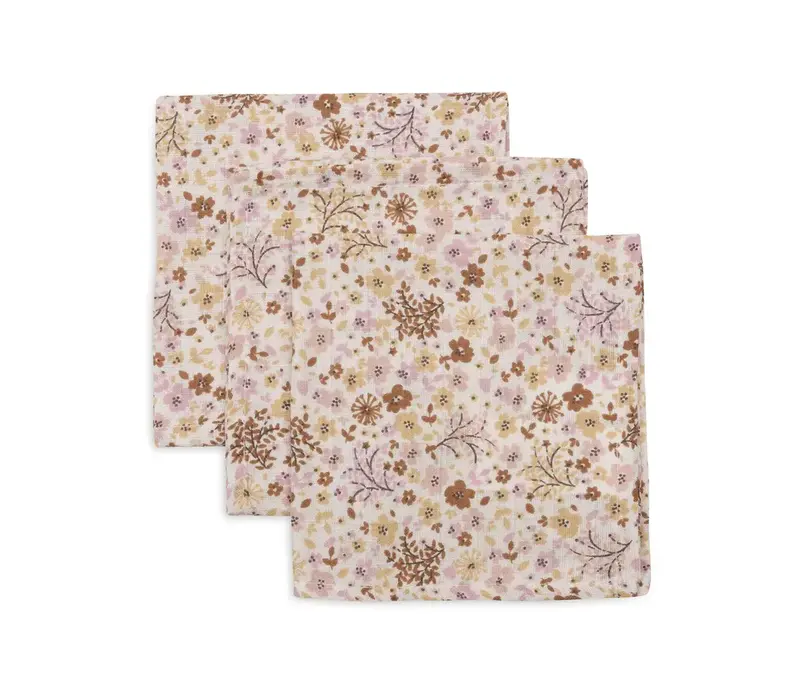Jollein Hydrofiel Monddoekje 31x31cm - Flower Fairies - 3 Stuks