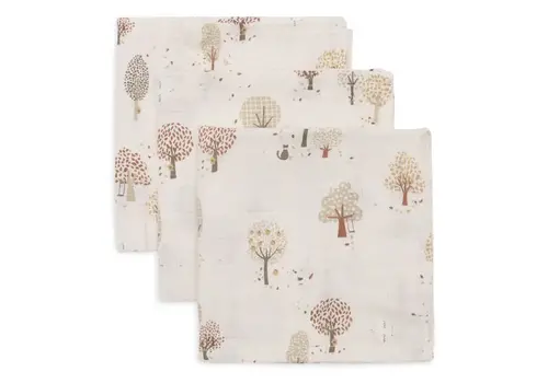 Jollein Jollein Hydrofiel Monddoekje 31x31cm - Tiny Park - 3 Stuks