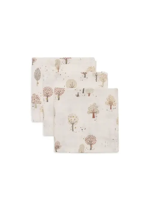 Jollein Jollein Hydrofiel Monddoekje 31x31cm - Tiny Park - 3 Stuks