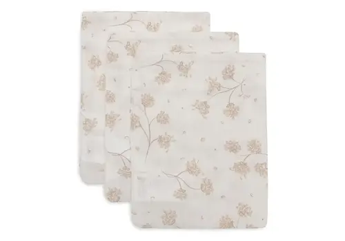 Jollein Jollein Hydrofiel Washandje 15x20cm - Leafy Dreams - 3 Stuks