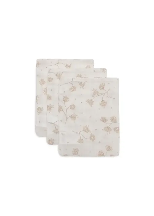 Jollein Jollein Hydrofiel Washandje 15x20cm - Leafy Dreams - 3 Stuks