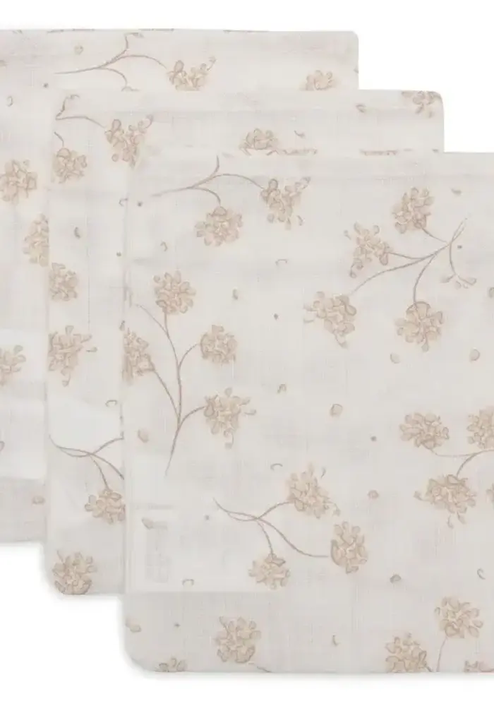 Jollein Hydrofiel Washandje 15x20cm - Leafy Dreams - 3 Stuks