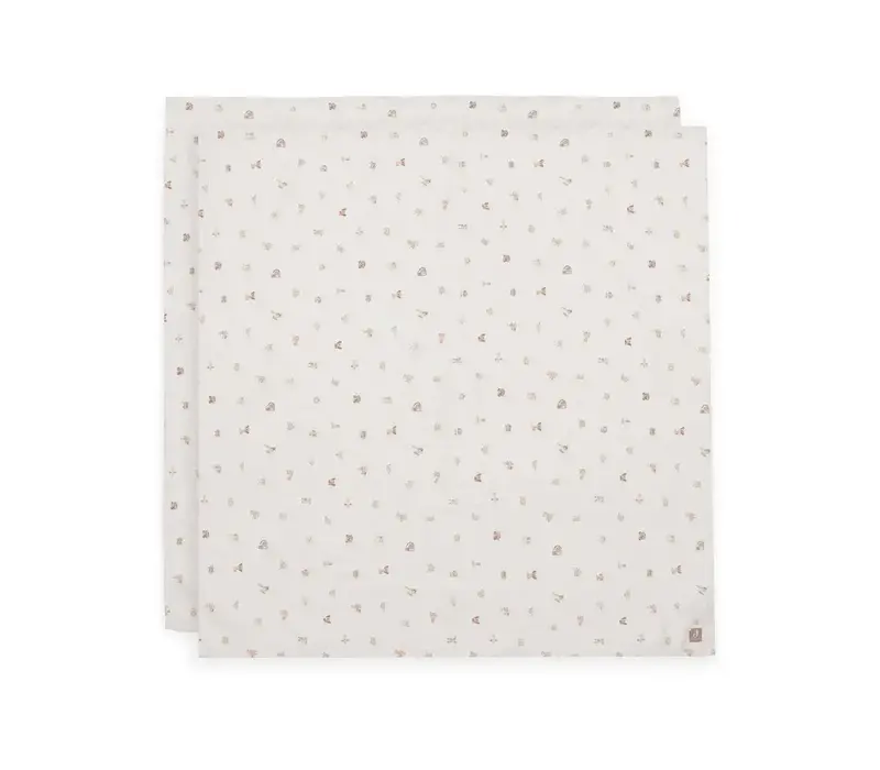 Jollein Hydrofiele Doek Large 115x115cm - Animal Friends - 2 Stuks