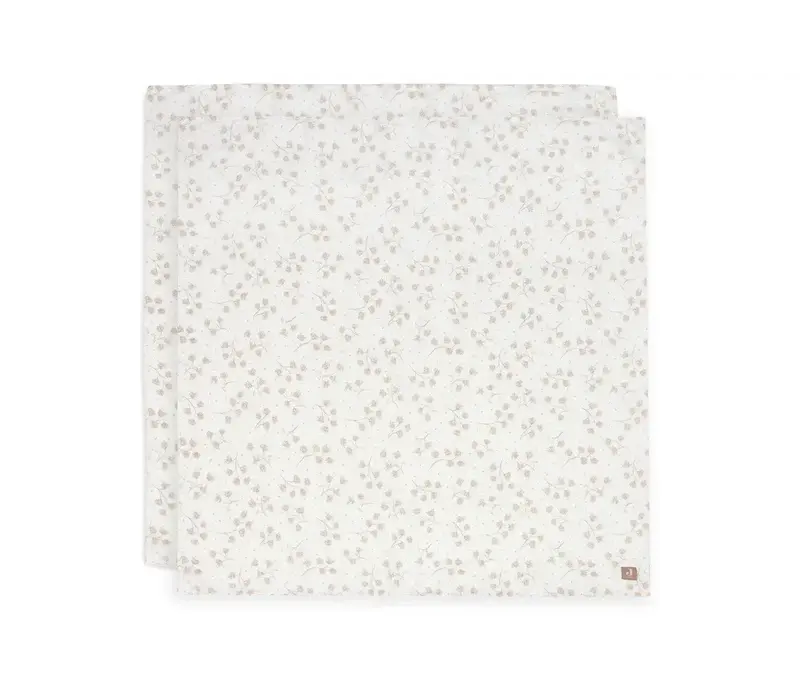 Jollein Hydrofiele Doek Large 115x115cm - Leafy Dreams - 2 Stuks