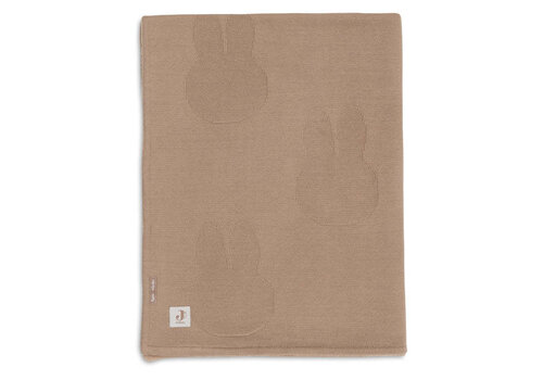 Jollein Jollein Deken Wieg 75x100cm Miffy - Biscuit/Velvet