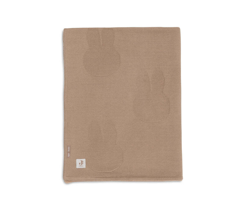 Jollein Deken Wieg 75x100cm Miffy - Biscuit/Velvet