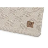 Jollein Deken Wieg 75x100cm Box Knit - Warm Sand/Velvet - GOTS