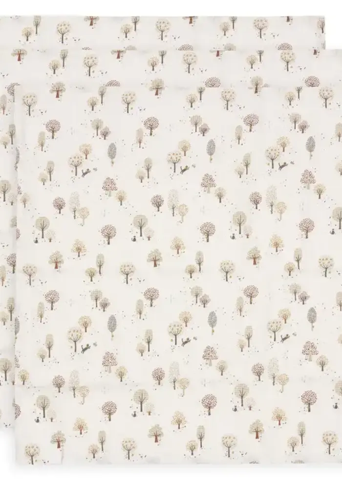 Jollein Hydrofiele Doek Small 70x70cm - Tiny Park - 3 Stuks