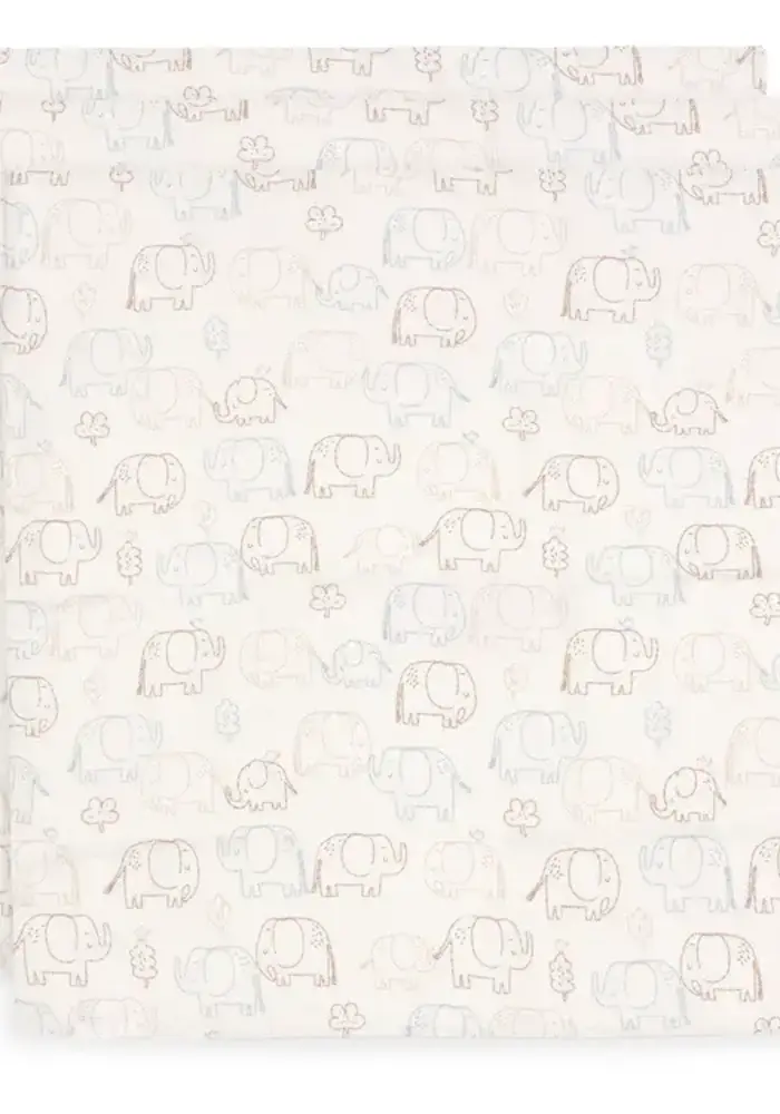 Jollein Hydrofiele Doek Small 70x70cm - Elephant Tales - 3 Stuks