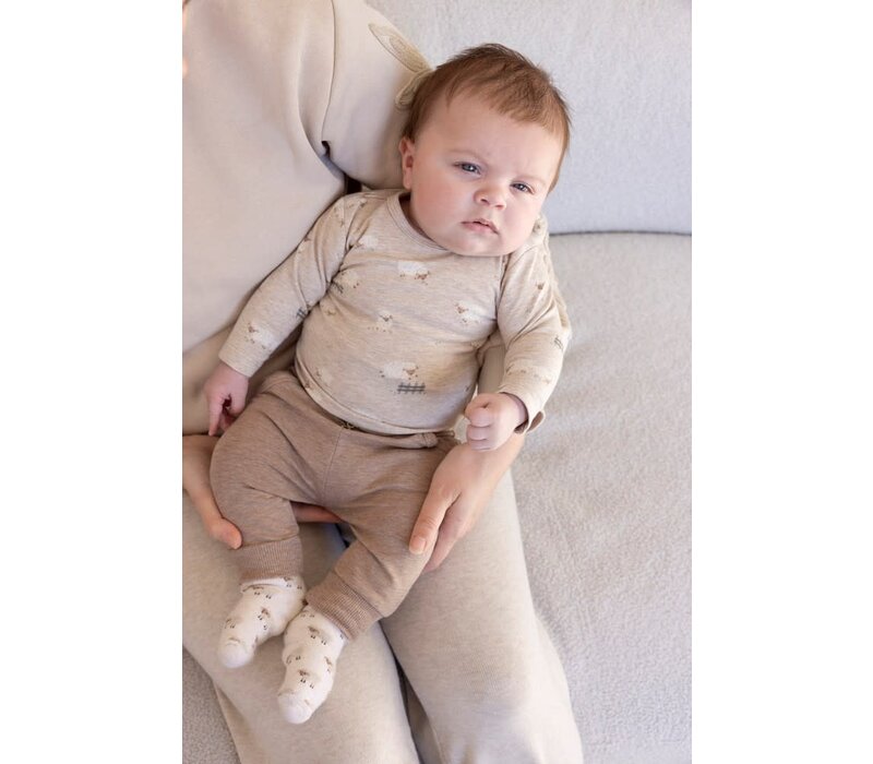 Feetje Broek - Sleepy Sheepy Bruin melange