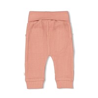 Feetje Broek ajour rib - Morning Sun Roze