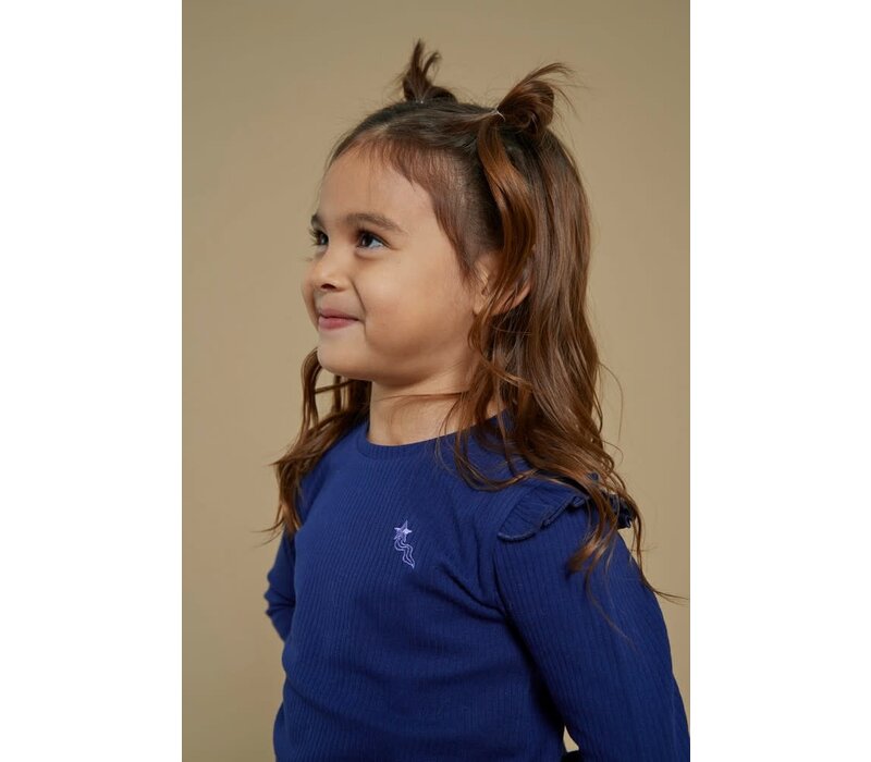 Jubel Longsleeve rib - Wild Soul Indigo