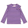 Jubel Jubel Longsleeve rib met streep - Wild Soul Violet