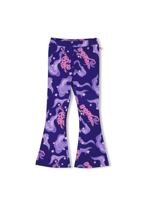 Jubel Jubel Flared broek AOP - Wild Soul Indigo