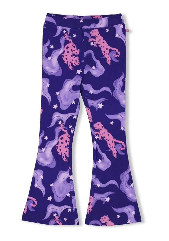 Jubel Flared broek AOP - Wild Soul Indigo