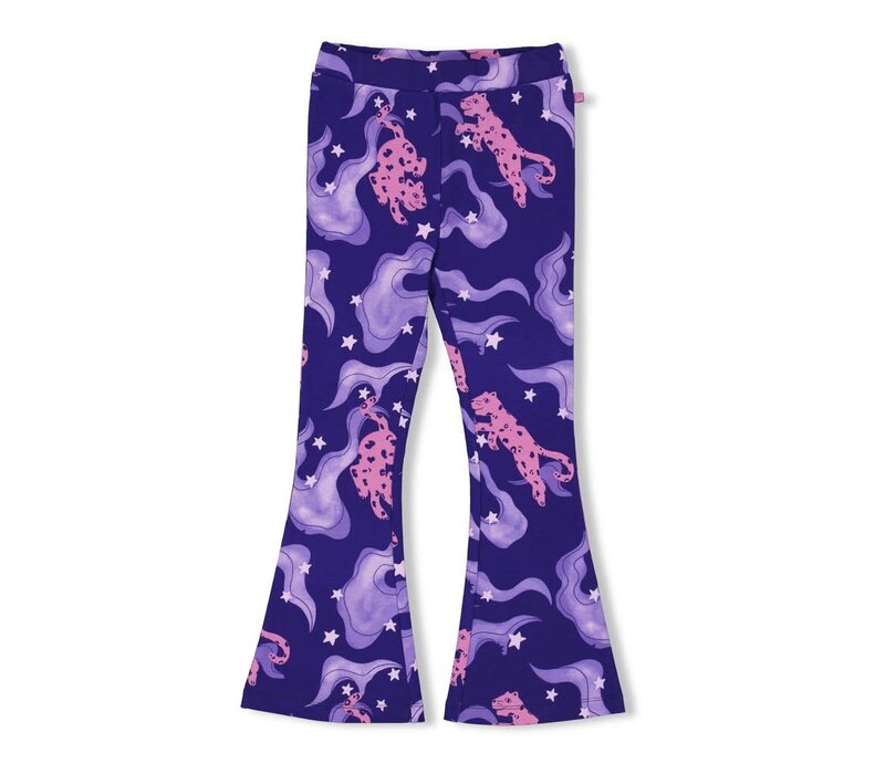 Jubel Flared broek AOP - Wild Soul Indigo