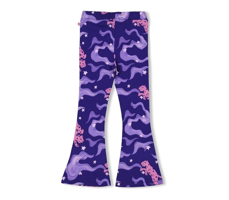 Jubel Flared broek AOP - Wild Soul Indigo