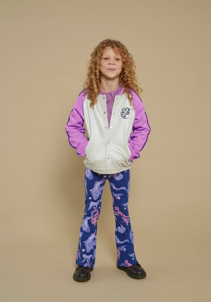 Jubel Flared broek AOP - Wild Soul Indigo