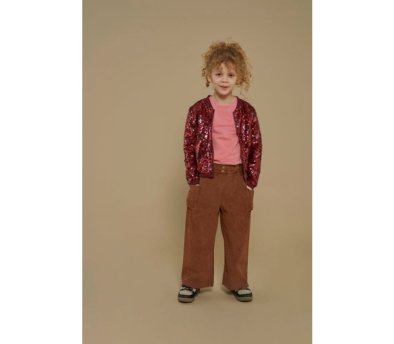 Jubel Pailetten bomberjack - Queen Of Hearts Bordeaux