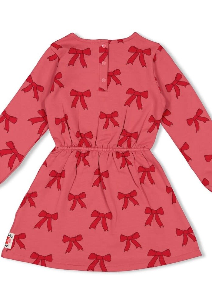 Jubel Jurk AOP - Queen Of Hearts Roze