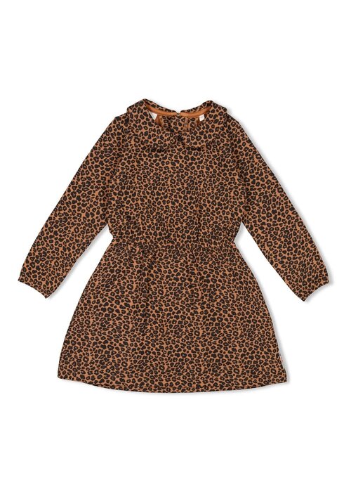 Jubel Jubel Jurk AOP - Queen Of Hearts Bruin