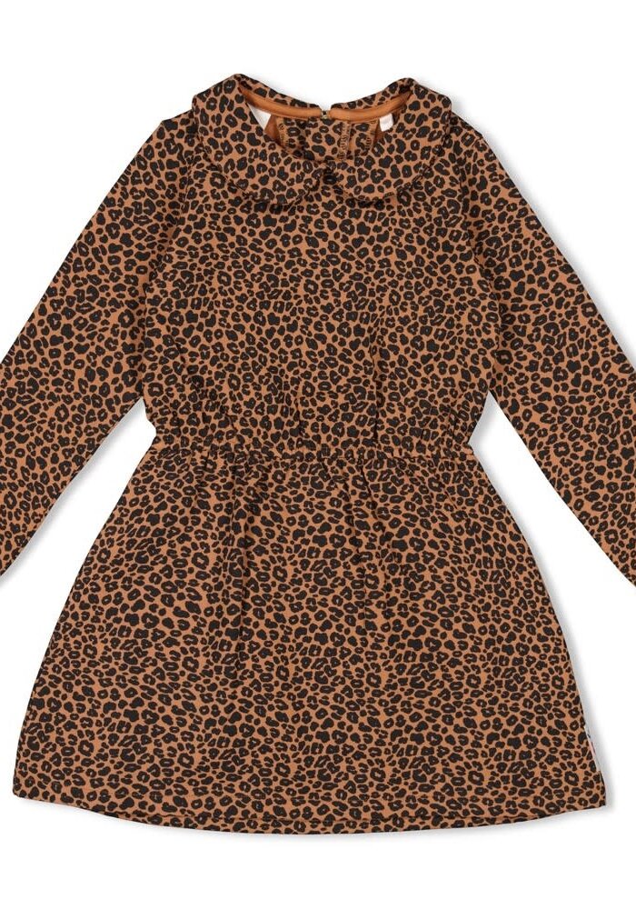 Jubel Jurk AOP - Queen Of Hearts Bruin