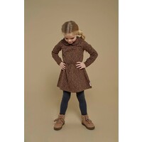 Jubel Jurk AOP - Queen Of Hearts Bruin