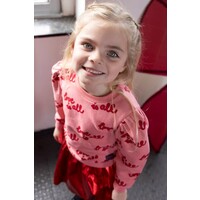Jubel Sweater AOP - Queen Of Hearts l.Roze