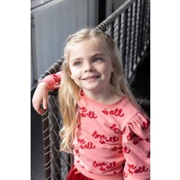 Jubel Sweater AOP - Queen Of Hearts l.Roze