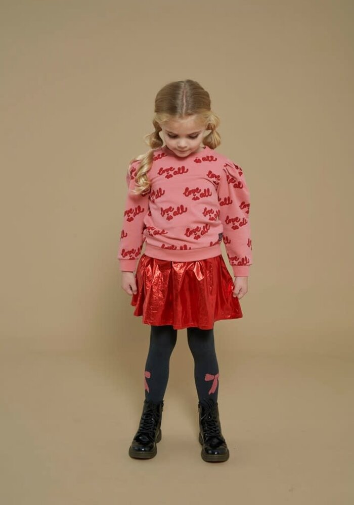 Jubel Sweater AOP - Queen Of Hearts l.Roze