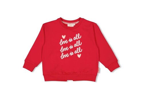 Jubel Jubel Sweater - Queen Of Hearts Rood