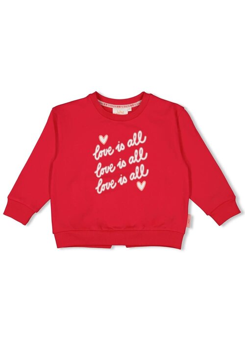 Jubel Jubel Sweater - Queen Of Hearts Rood