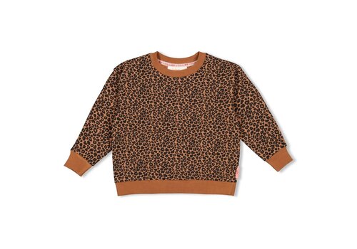 Jubel Jubel Sweater AOP - Queen Of Hearts Bruin