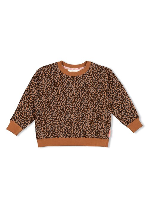 Jubel Jubel Sweater AOP - Queen Of Hearts Bruin