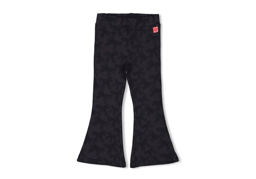 Jubel Jubel Flared broek AOP - Queen Of Hearts Antraciet