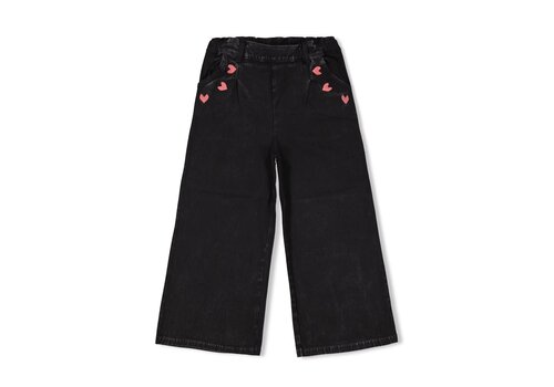 Jubel Jubel Culotte denim look - Queen Of Hearts Antraciet