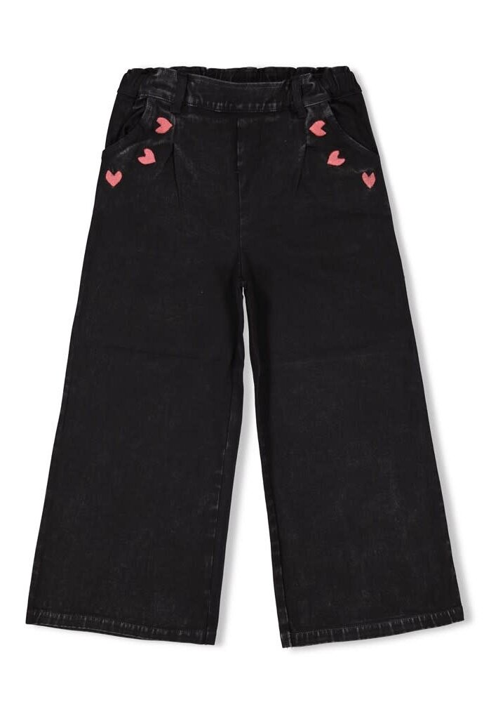 Jubel Culotte denim look - Queen Of Hearts Antraciet
