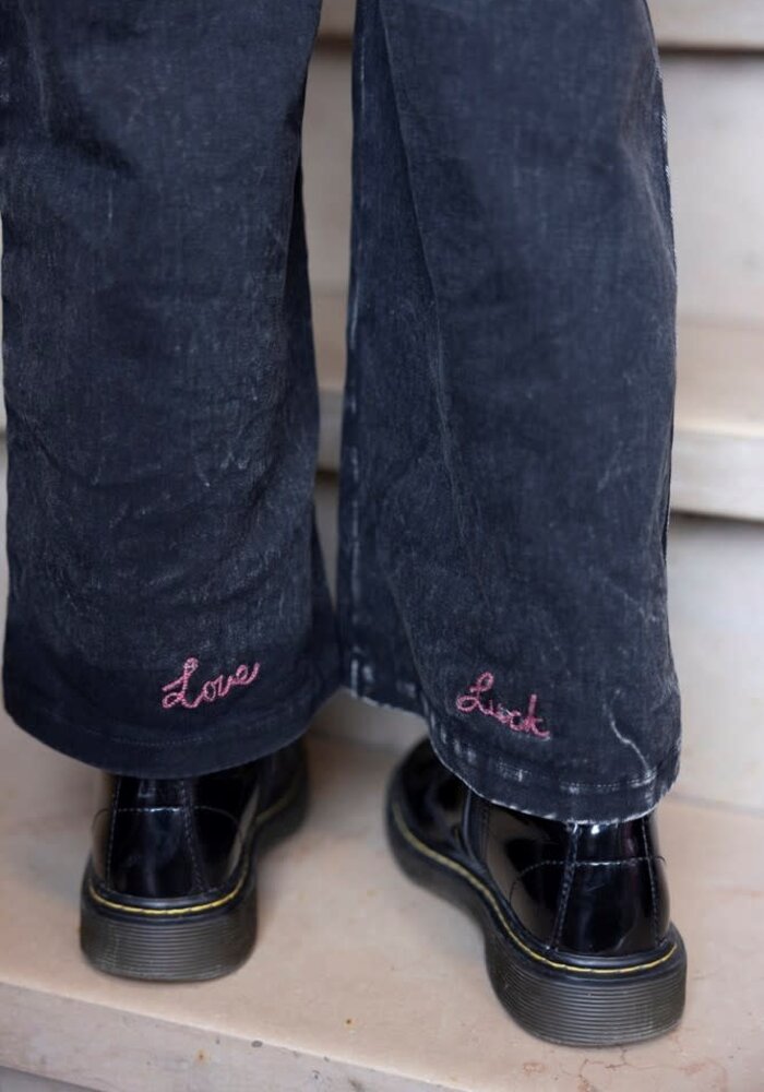 Jubel Culotte denim look - Queen Of Hearts Antraciet