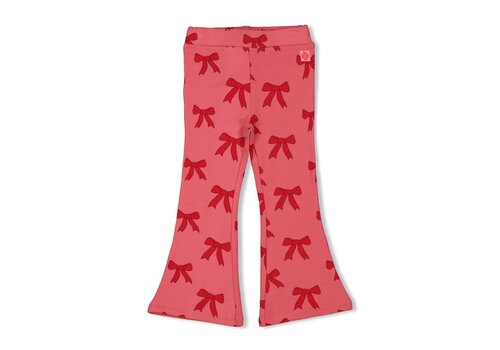 Jubel Jubel Flared broek AOP - Queen Of Hearts Roze